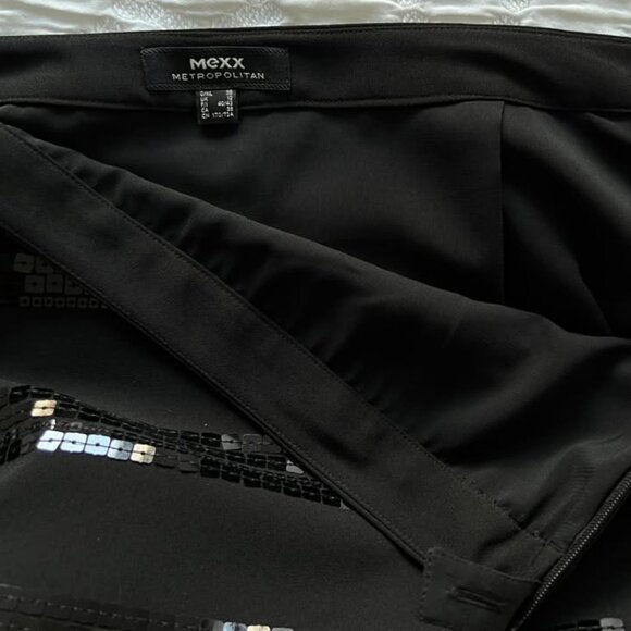 MEXX Black Sequins Skirt size 38 - Picture 5 of 5